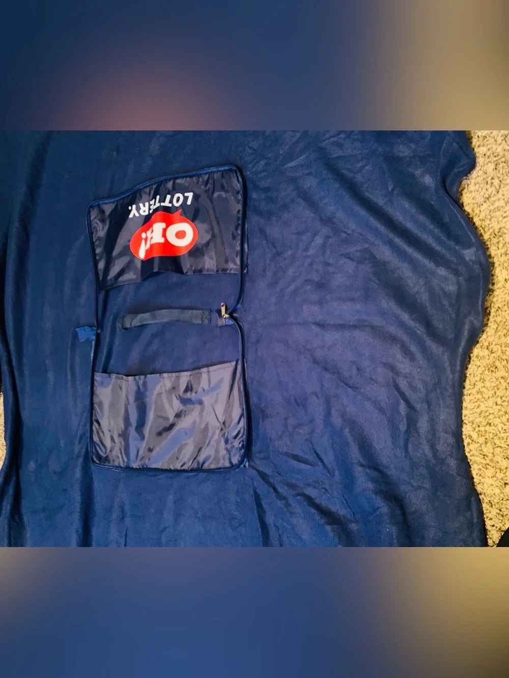 OH! Lottery Blanket That Folds Into Bag Never Used (Collectible)